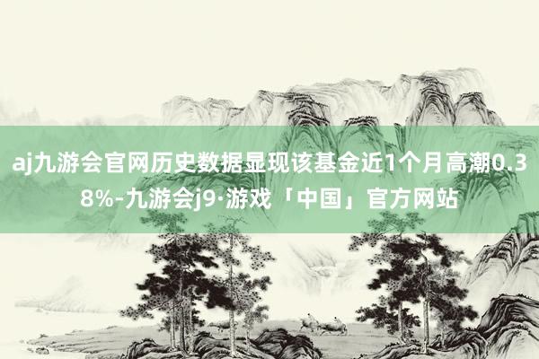 aj九游会官网历史数据显现该基金近1个月高潮0.38%-九游会j9·游戏「中国」官方网站