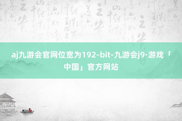 aj九游会官网位宽为192-bit-九游会j9·游戏「中国」官方网站
